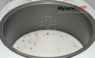 Овсяная каша молочная в мультиварке фото