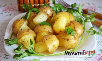 Запеченая картошка в форме грибов фото